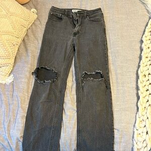 Abercrombie ankle straight ultra high rise jeans